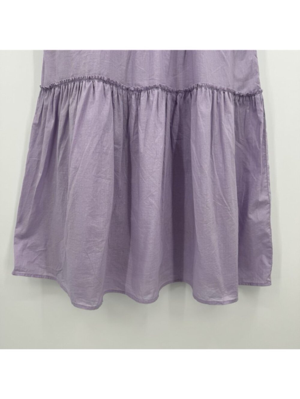 Tuckernuck Lavender Mallie Midi Dress sz XS 100% Cotton Smocked Purple *READ* - Picture 10 of 16